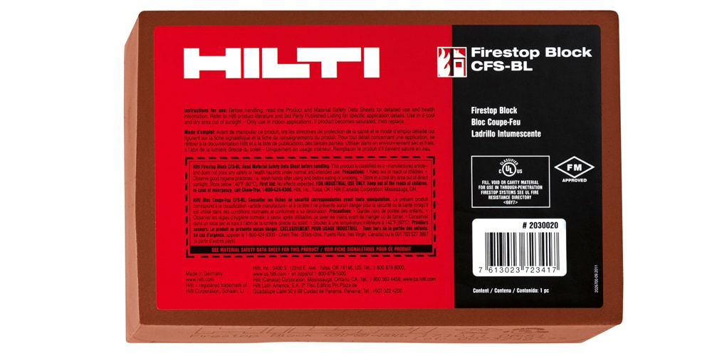 Hilti CFS-BL Firestop block