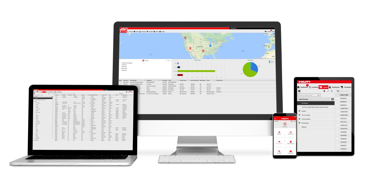 Screens Anchors 3d rendering of isolated devices with responsive website design. All screen graphics are made up.