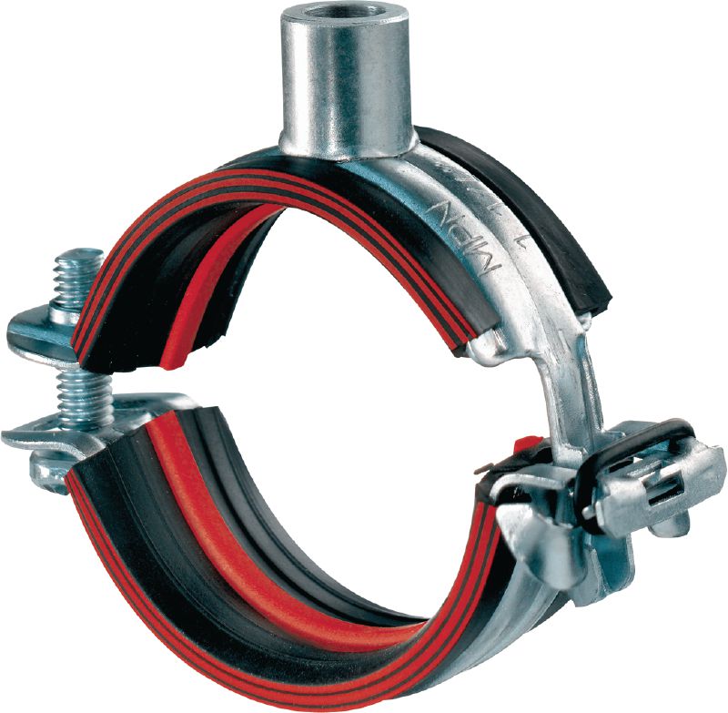 MPN-QRC Ultimate galvanised pipe clamp with quick connection head for maximum productivity in medium-duty applications