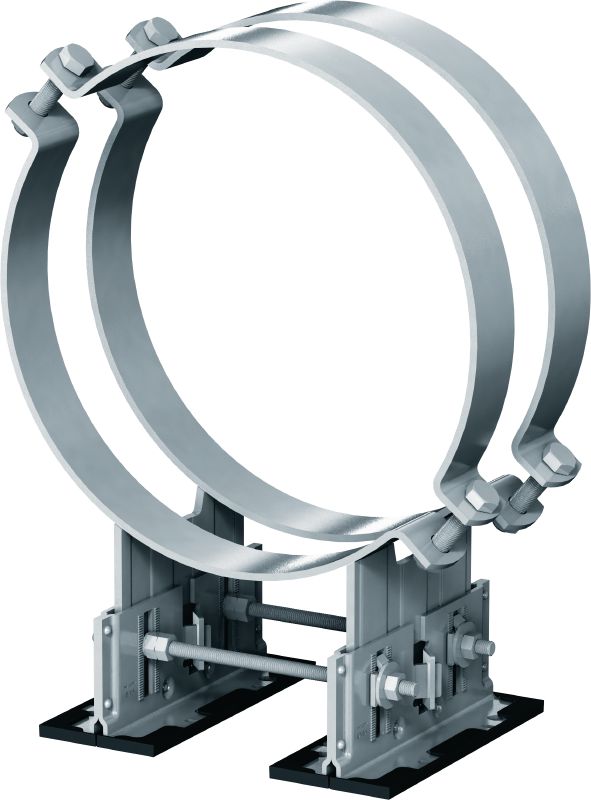 Image 3 of 6: MP-PS 4-2 pipe shoe Outdoor coated (OC) pipe shoe with height and slope adjustability for heavy industrial applications with outer pipe diameters of 217-610 mm (8 to 24)