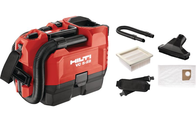 VC 5-22 cordless construction vacuum Compact and cordless construction vacuum for jobsite clean ups (dry), 3.5l tank (Nuron battery)
