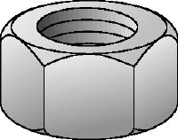 Flat washer DIN 9021 M12 zinced Galvanised grade 8 hexagon nut corresponding to DIN 934
