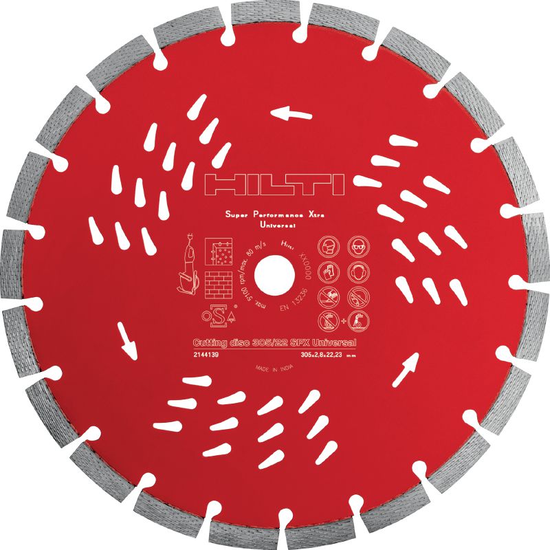 SPX Universal diamond blade Ultimate diamond blade with Equidist technology for superior cutting in different base materials