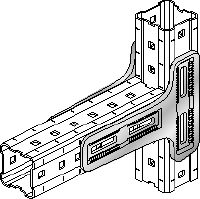 MIC-90-LH Hot-dip galvanised (HDG) connector offering highest load capacity within the MI and MIQ modular system