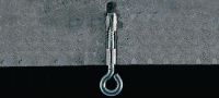HA 8 Eyebolt anchor Economical hook/ring anchor for suspended fastenings in concrete Applications 1