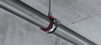 MPN-RC Ultimate galvanised pipe clamp with quick closure for high productivity in medium-duty applications Applications 1