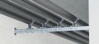 Flat washer DIN 9021 M16 zinced Hot-dip galvanised (HDG) baseplate for fastening MI-90 girders to concrete using two anchors Applications 1