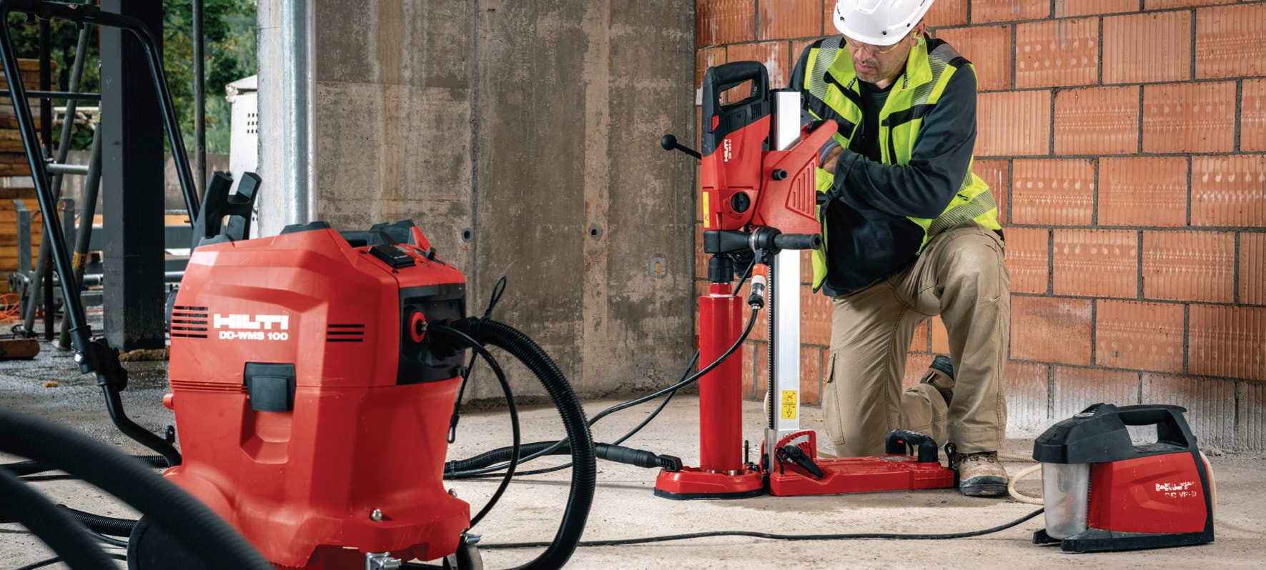 Hilti wet core drill outlet