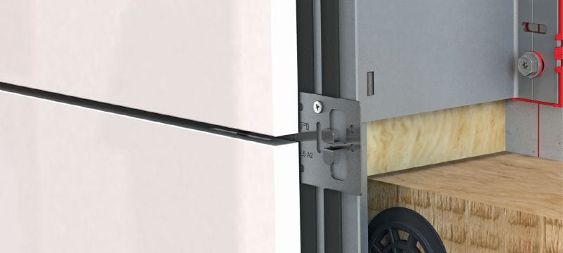 FOX VI L Bracket Versatile wall bracket for installing rainscreen façade substructures Applications 1