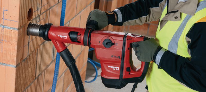 TE 60-ATC-AVR Rotary hammer Versatile and powerful SDS Max (TE-Y) rotary hammer for concrete drilling and chiselling, with Active Vibration Reduction (AVR) and Active Torque Control (ATC) Applications 1