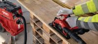 SC 4WL-22 Cordless circular saw Cordless circular saw with maximised run time per charge for fast, straight cuts in wood up to 57 mm│2-1/4” depth (Nuron battery platform) Applications 1