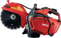 DSH 600-X Petrol cut-off saw Compact and light top-handle 63 cc petrol saw with blade brake – cutting depth up to 120 mm with 300 mm blades