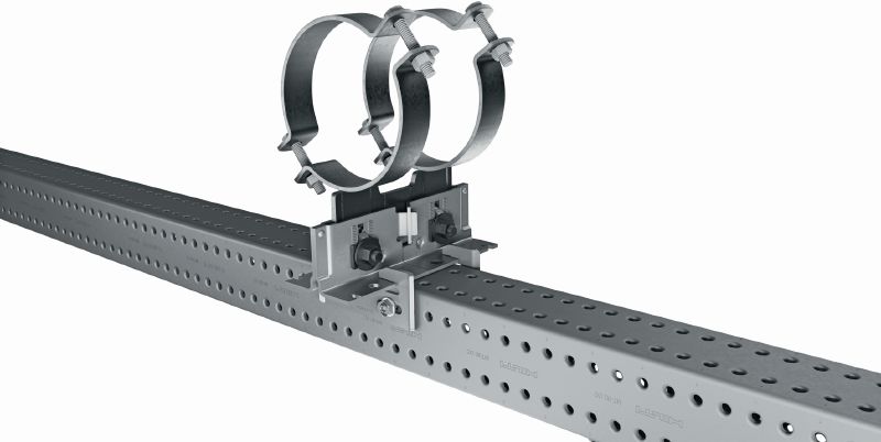 MP-PS 2-2 pipe shoe Outdoor coated (OC) pipe shoe with height and slope adjustability for heavy industrial applications with outer pipe diameters of 21-328 mm (1/2 to 12)