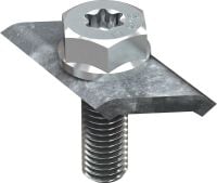 MT-CTAB OC Screw Grade 8.8 bolt with hot-dip galvanised square washer used for assembling raised floor systems in moderately corrosive environments