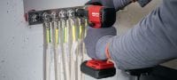 Go to slide 3 of 5: SIW 2-A12 Cordless impact wrench Subcompact-class cordless impact wrench with 3/8” friction ring anvil for economical anchoring and bolting, especially in cramped spaces Applications 1