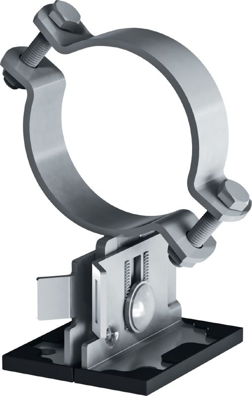 MP-PS 1-1 pipe shoe Outdoor coated (OC) pipe shoe with height and slope adjustability for heavy industrial applications with outer pipe diameters of 21-173 mm (1/2 to 6)
