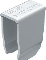 MC-PI Galvanised channel stiffening insert for use where threaded components/bolts are fitted through the sides of MC-3D installation channel indoors