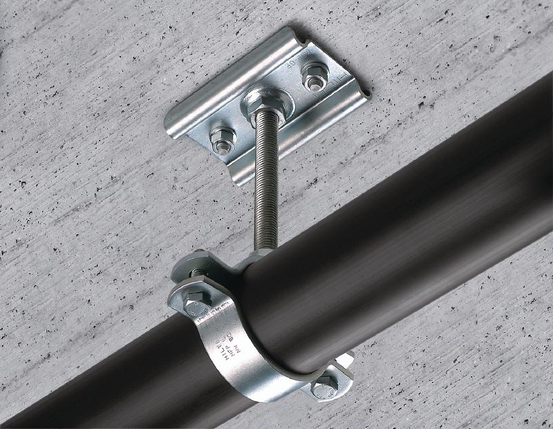 MFP-PC fixed point pipe clamp Galvanised fixed point pipe clamp for maximum performance in heavy-duty applications Applications 1