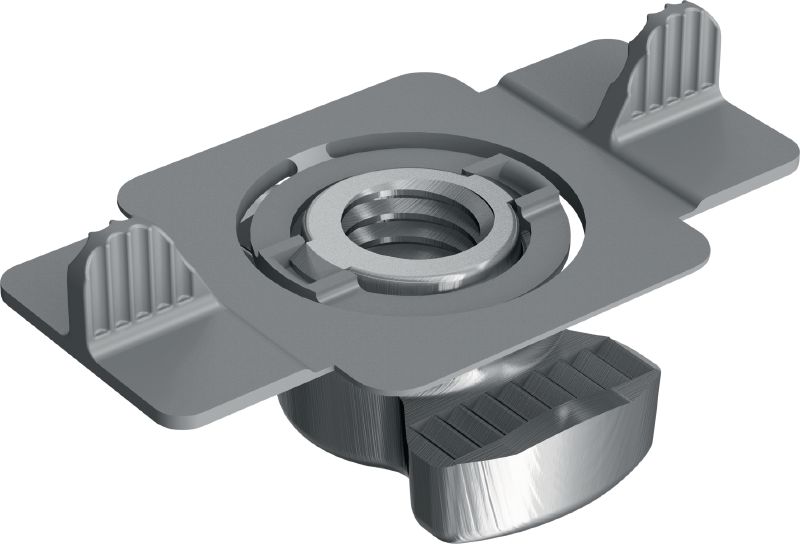 MQM-R Wing nut Stainless steel wing nut for connecting modular support system components