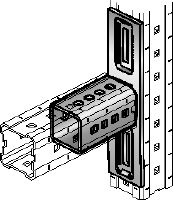 MIC-L Hot-dip galvanised (HDG) connector for fastening MI girders perpendicularly to one another