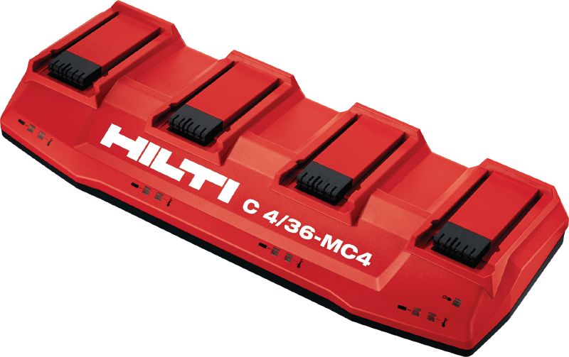 C4/36-MC4 Multi-bay charger Multi-voltage, multi-bay charger for all Hilti Li-ion batteries