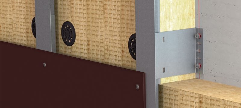 FOX V L Bracket Versatile wall bracket for installing ventilated façade substructures Applications 1