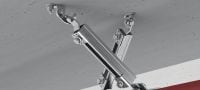 MQS-SP seismic sprinkler pipe clamp Galvanised sprinkler pipe clamp with FM approval for seismic bracing in fire sprinkler applications Applications 1