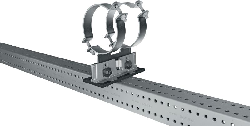 MP-PS 2-2 pipe shoe Outdoor coated (OC) pipe shoe with height and slope adjustability for heavy industrial applications with outer pipe diameters of 21-328 mm (1/2 to 12)