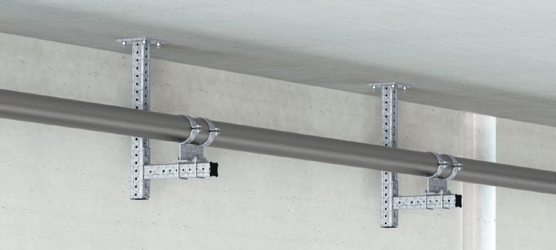 MIC-L Hot-dip galvanised (HDG) connector for fastening MI girders perpendicularly to one another Applications 1
