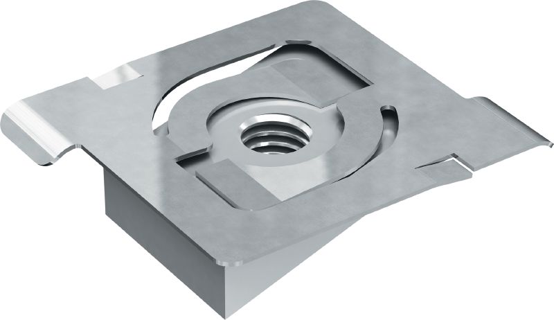 MT-FPT Threaded strut plate Fixation plate with threaded hole for attaching media to strut channels