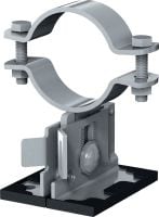 MP-PS 1-1 pipe shoe Outdoor coated (OC) pipe shoe with height and slope adjustability for heavy industrial applications with outer pipe diameters of 21-173 mm (1/2 to 6)