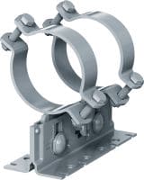 MP-PS 2-2 pipe shoe Outdoor coated (OC) pipe shoe with height and slope adjustability for heavy industrial applications with outer pipe diameters of 21-328 mm (1/2 to 12)