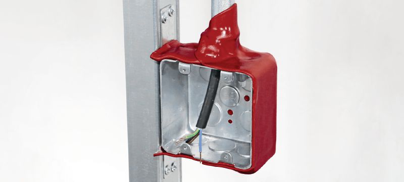 CP 617 Mouldable firestop putty to help protect electrical outlet boxes, junction boxes and washer/dryer boxes Applications 1