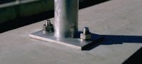 HSA-F HDG Wedge anchor High-performance wedge anchor for everyday static loads in uncracked concrete (hot-dip galvanized) Applications 1