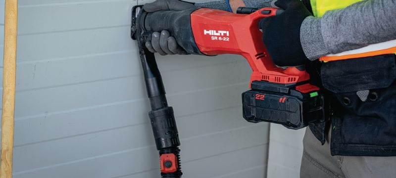 SR 6-22 Reciprocating saw Cordless reciprocating saw for heavy-duty demolition and cutting with better comfort and speed (Nuron battery platform) Applications 1