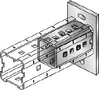 Baseplater DIN 9021 M16 zinced Hot-dip galvanised (HDG) baseplate for fastening MI-90 girders to concrete using two anchors