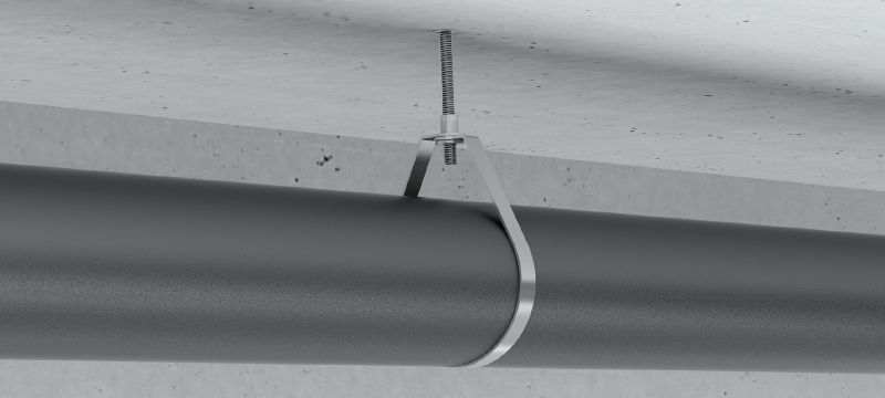 LH Sprinkler loop hanger Galvanised sprinkler loop hanger with FM and UL approvals for fire sprinkler applications Applications 1