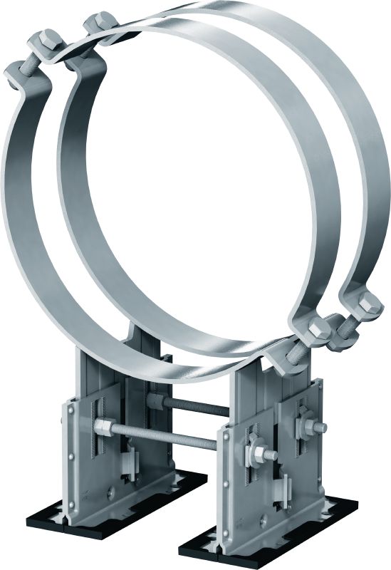 Image 4 of 6: MP-PS 4-2 pipe shoe Outdoor coated (OC) pipe shoe with height and slope adjustability for heavy industrial applications with outer pipe diameters of 217-610 mm (8 to 24)