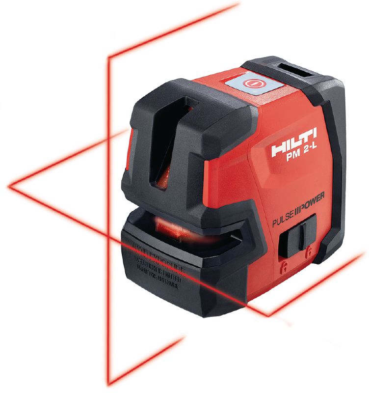 PM 2-L Line laser level Line laser with 2 lines for levelling, aligning and squaring with red beam