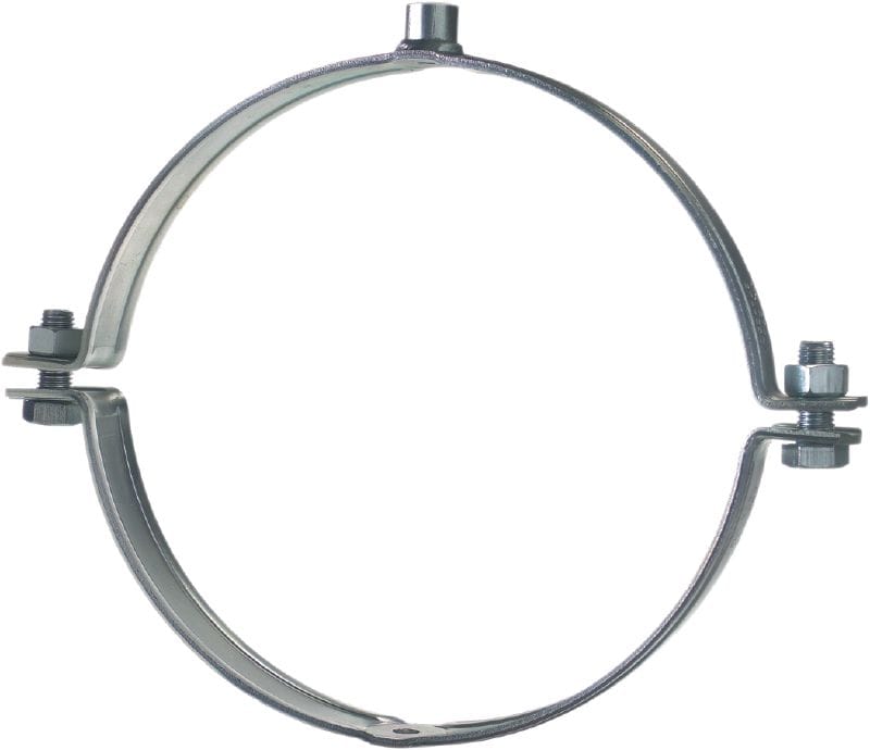 MP-MX-F heavy-duty pipe clamp hot-dip galvanised (HDG) pipe clamp without sound insulation for extra heavy-duty applications