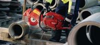 DSH 900-X Petrol cut-off saw Powerful rear-handle hand-held 87 cc petrol saw with auto-choke – cutting depth up to 150 mm Applications 3